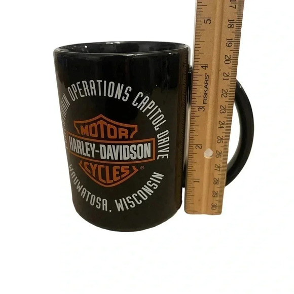 Harley-Davidson Powertrain Operations Wauwatosa, Wisconsin Black 12oz Coffee Mug - Picture 6 of 8